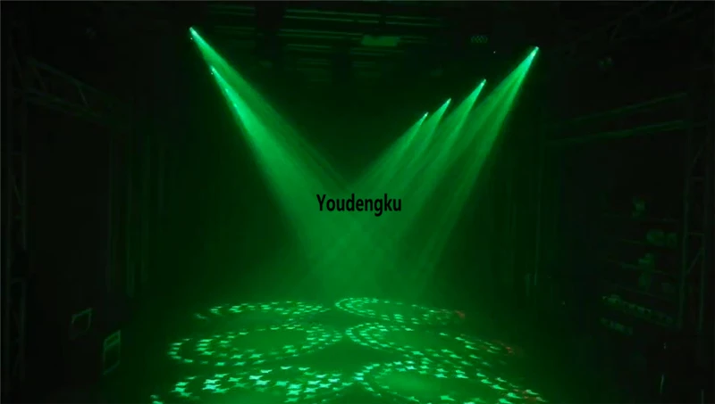 2 призмы колеса супер движущаяся головка светодиодный луч 80 Вт led RGBW Подвижная