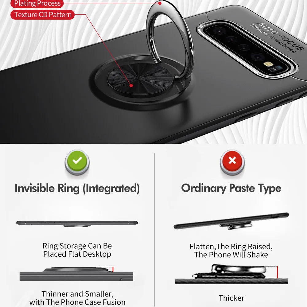 Чехол для Samsung Galaxy S10 Plus S10e S9 S8 автомобильный держатель подставка магнитное кольцо