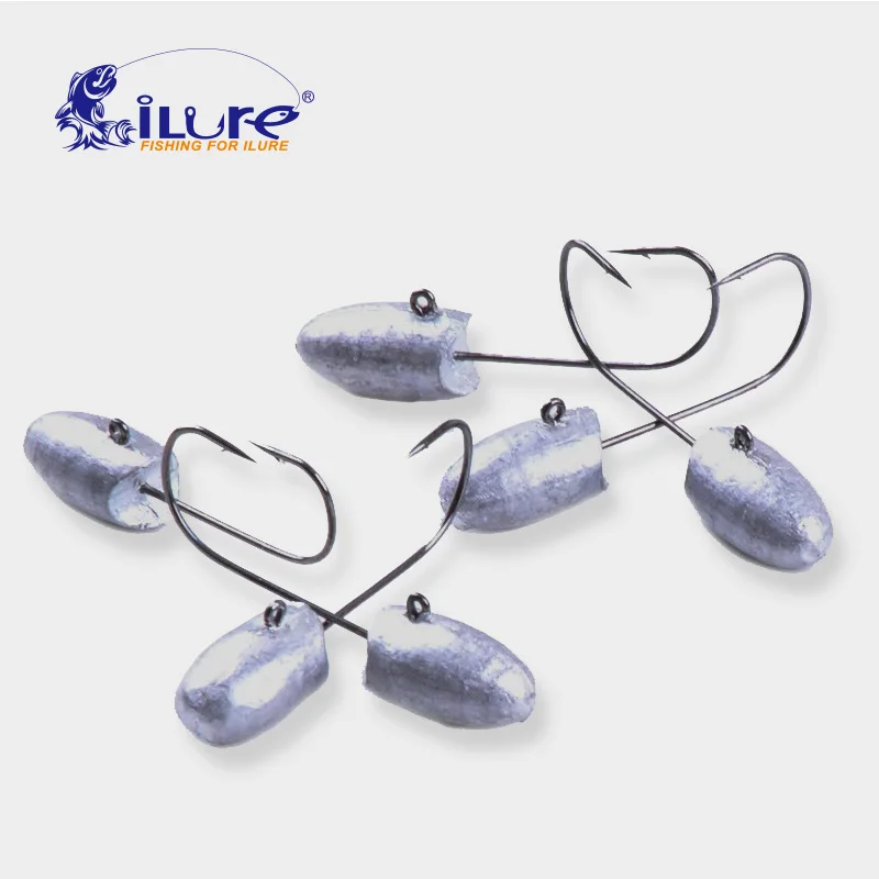 10 шт./лот Jig head 1 8g/2 7g/3.5g/5g крючков из высокоуглеродистой стали мягкие приманки