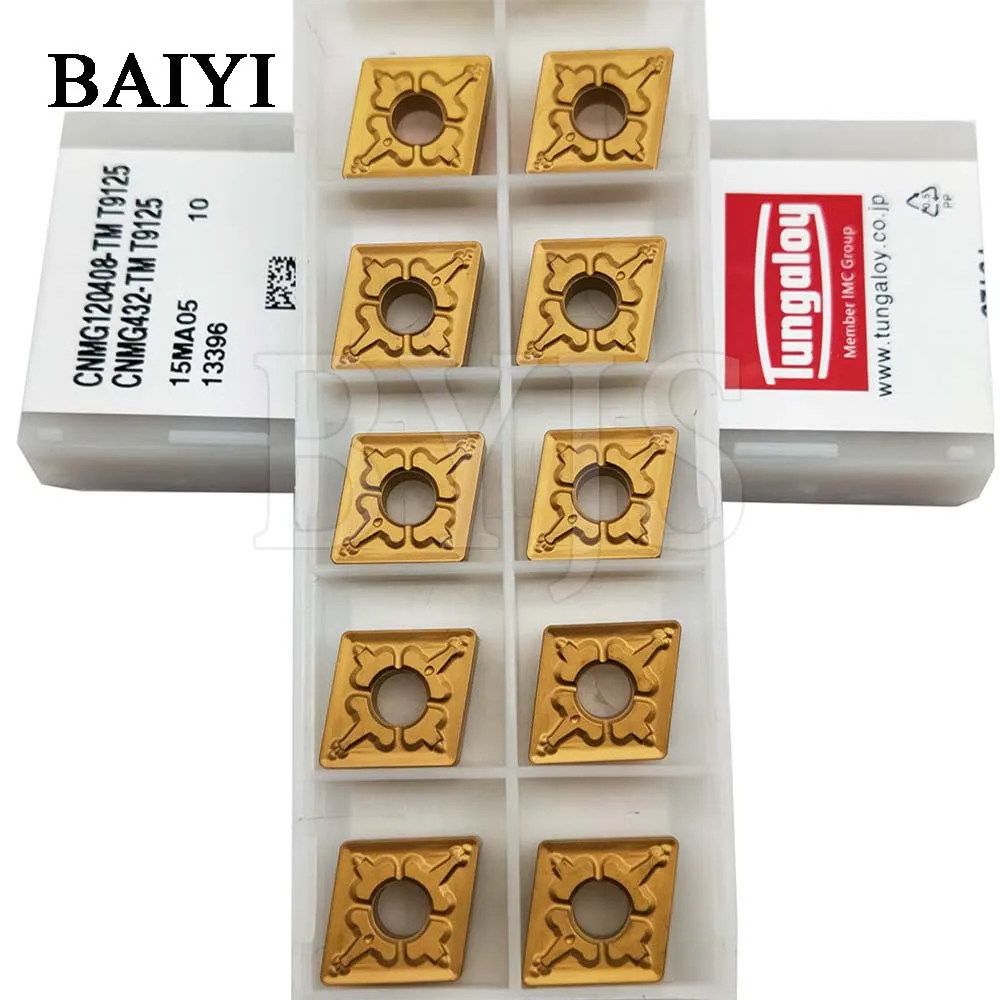 10 шт. Tungaloy CNMG120404/08 TM T9125 резак для станка типа CNMG 120404 TM T9125 CNMG 120408 TM T9125 внешний токарный резак