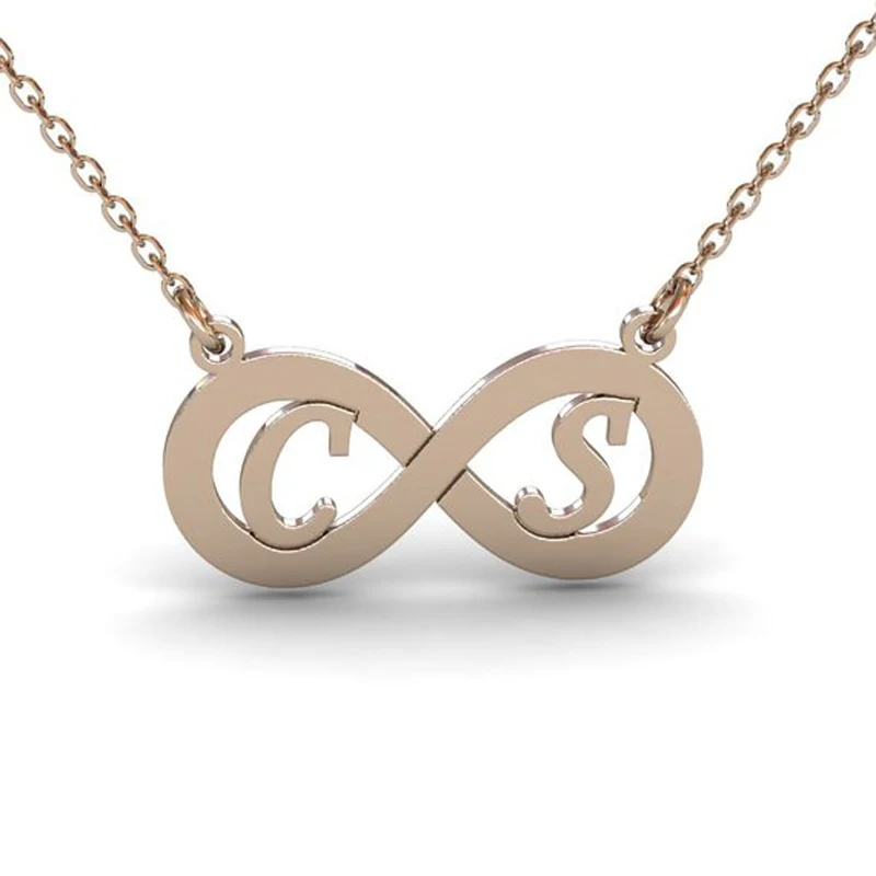 

Ufine Personalized His and Her Initial Infinity pendant Necklace cooper high quality pendant necklace N2119