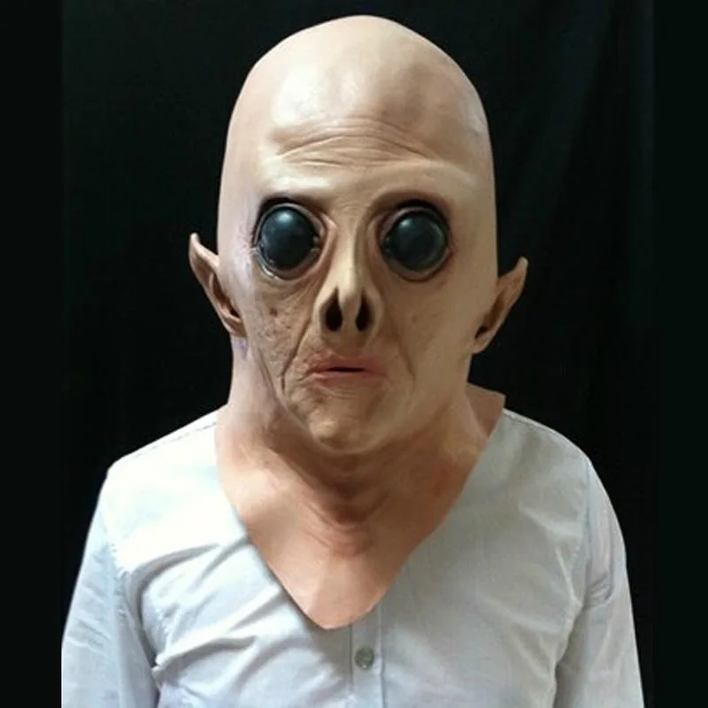 Сверхземные вечерние латексные маски Alien UFO ET Horror силиконовая маска для лица
