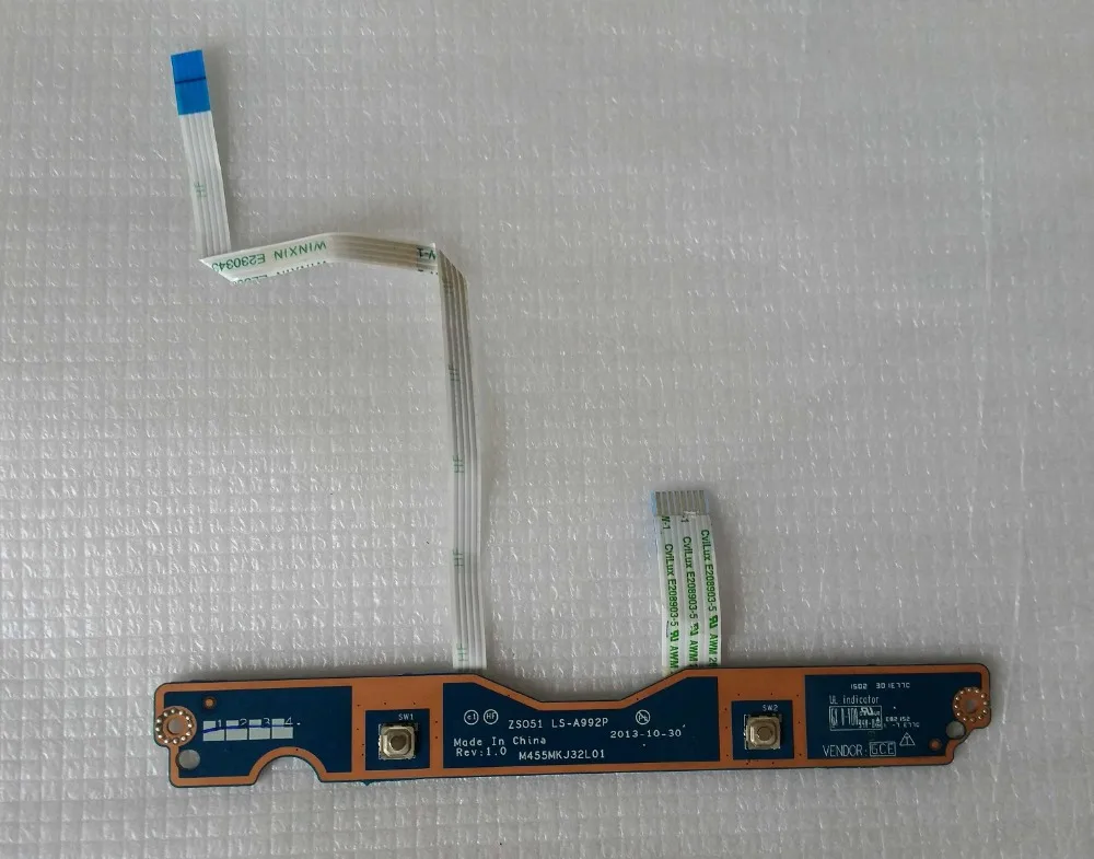 

WZSM New Touch Button Board for HP 15-G 15-R221tx 15-S Touch Board ZSO51 LS-A992P 749651-001 M455MKJ32L01
