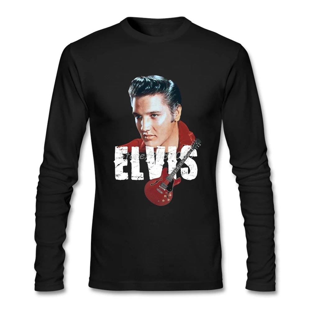 Футболка Elvis новейший дизайн семейные хлопковые рубашки с круглым вырезом и