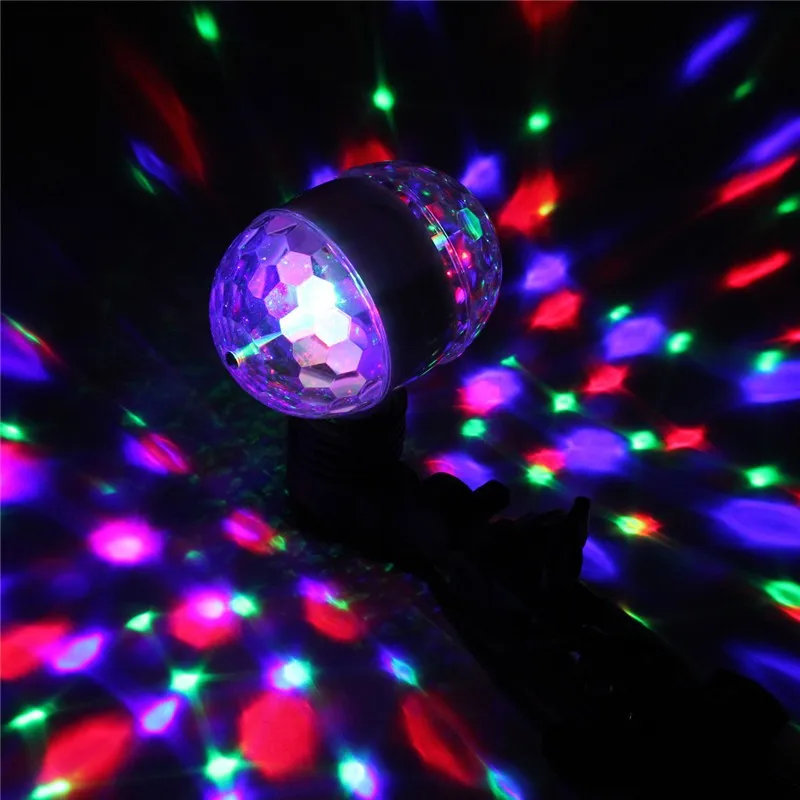Светодиодный хрустальный двойной шар RGB 6 Вт красочный магический клуб диско DJ