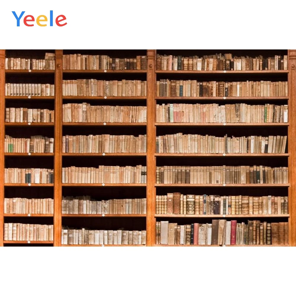 Yeele библиотеки старый деревянный книжная полка старинные книги фотографии фоны