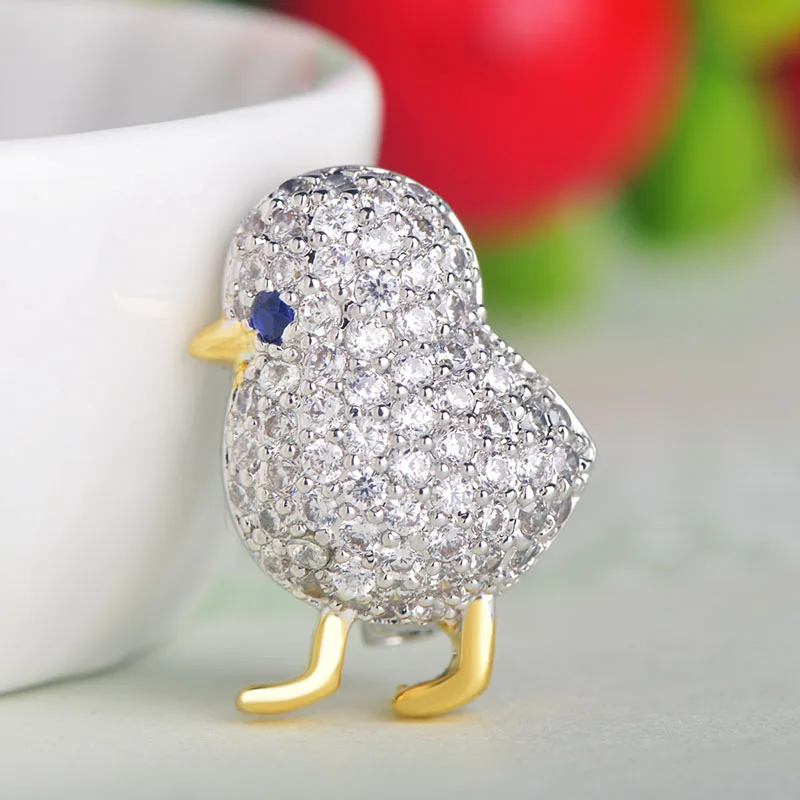 Mechoose блестящие кубические циркониевые Маленькие искусственные Броши букет