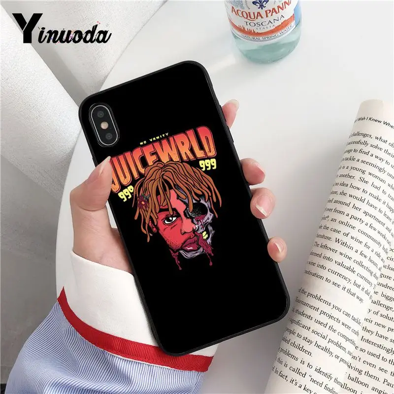 Yinuoda сок WRLD 999 ТПУ черный чехол для телефона iPhone 8 7 6 6S Plus X XS MAX 5 5S SE XR Fundas