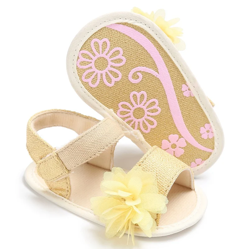 

Fashion Summer Beach Princess Style Girls Kids Candy Color Flower Anti-skid Casual Baby Shoes Sandal