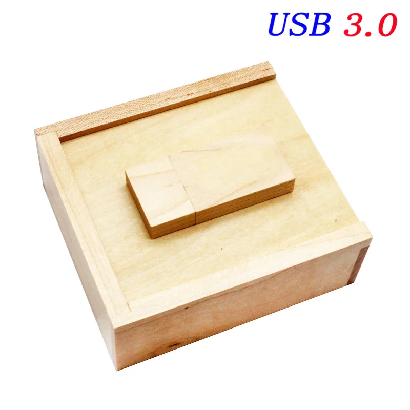JASTER USB 3,0 орех клен деревянный фотоальбом коробка+ usb флешка 4 ГБ 8 ГБ 16 ГБ 32 ГБ Свадебная подарочная коробка(размер 105 мм* 95 мм* 40 мм - Цвет: Maple