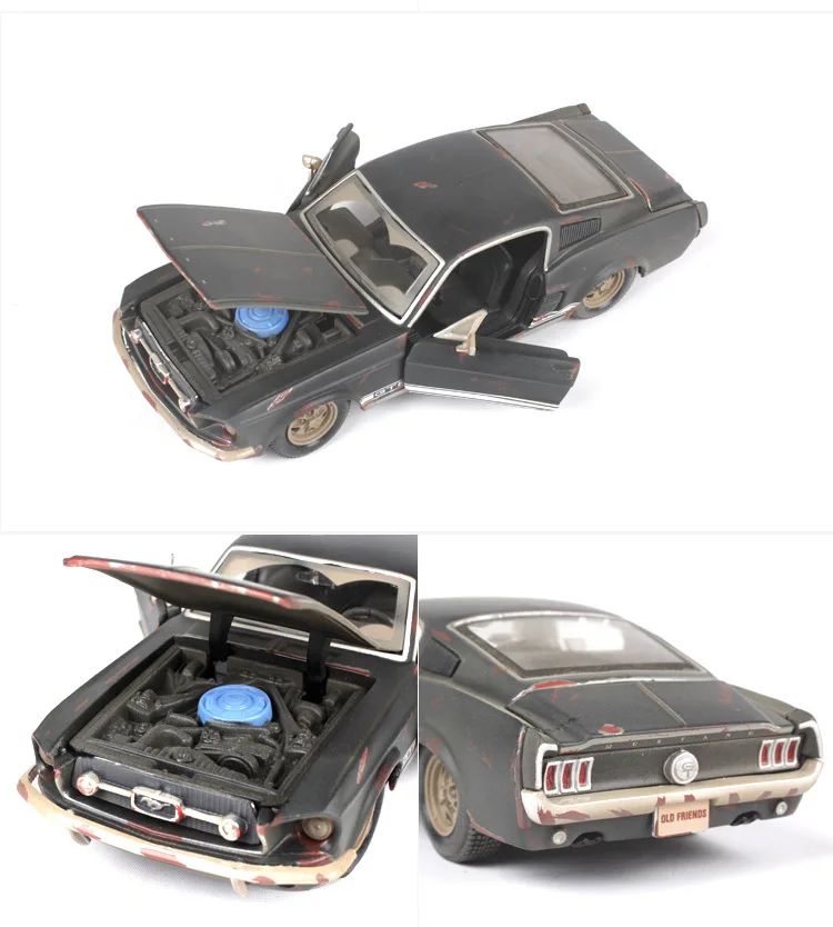 Горячая классика 1:24 старый Ford Mustang GT цинковый сплав модель автомобиля коллекция и