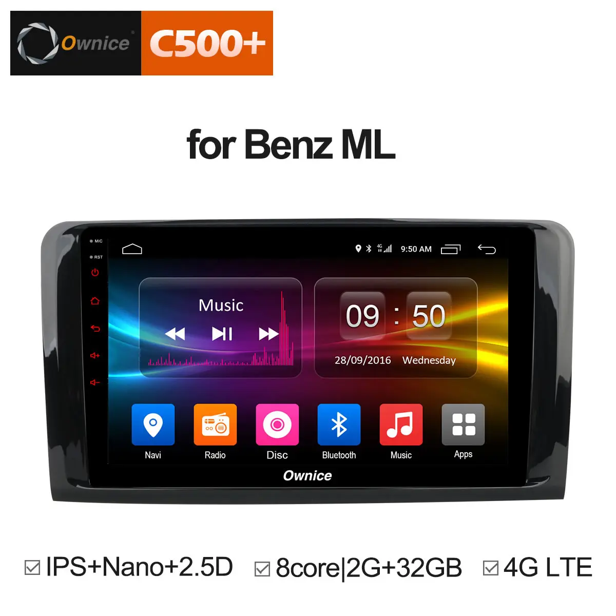 Ownice C500 + G10 Android 8 1 Автомобильный DVD плеер для Mercedes Benz W209 W203 W168 м мл W163 W463 виано W639