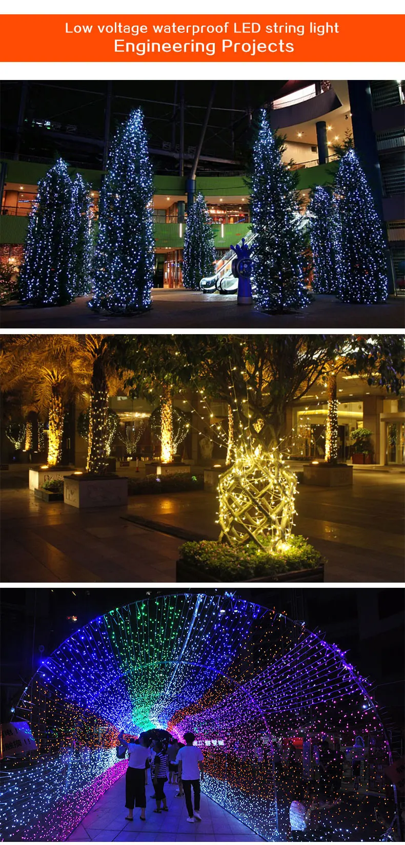 Decoracion navidad горячая Распродажа хорошее качество 24 в гирлянды для наружных проектов праздничные вечерние свадебные сказочные огни