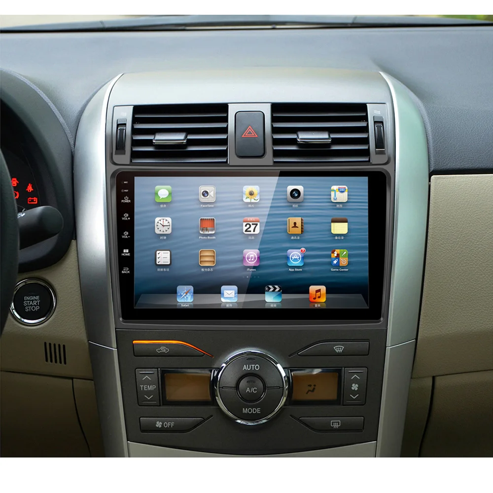 OZGQ Android 7 1 Автомобильный плеер для Toyota Corolla 2007-2015 GPS авто Navi BT Радио ТВ аудио видео