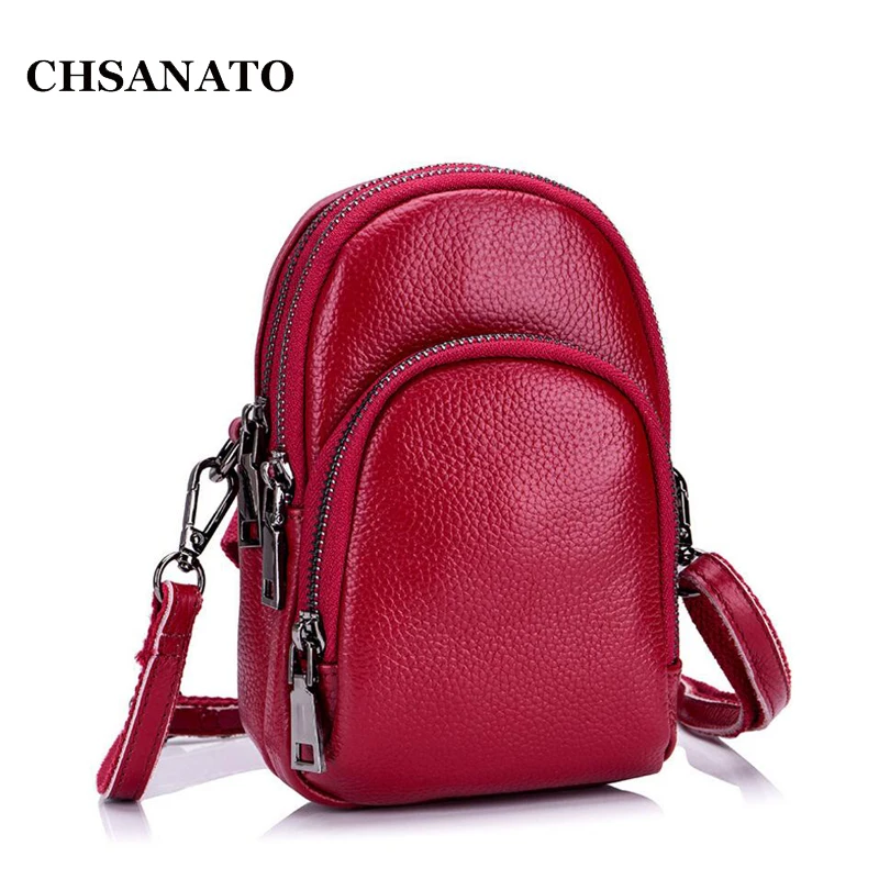 CHSANATO маленькая сумка через плечо на 3 молнии для женщин вместительный дорожный