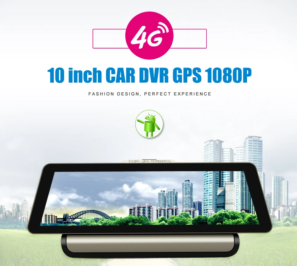 ANSTAR 4G Wifi 10 ''Автомобильный видеорегистратор камера Android 5,1 gps навигация ADAS удаленный монитор двойной Лен видеорегистратор с камерой заднего вида видеорегистраторы