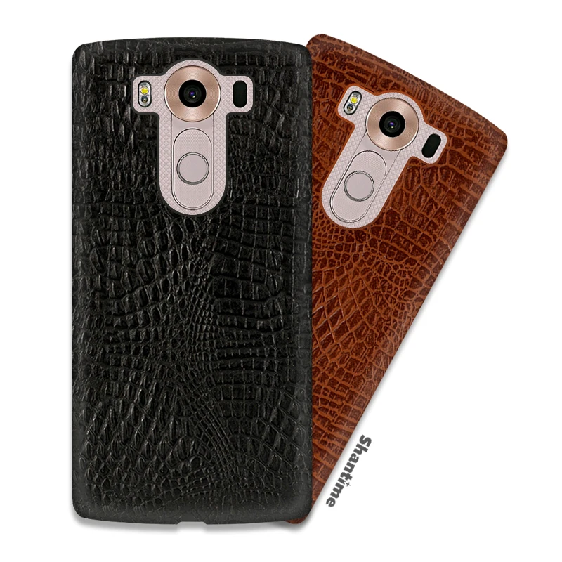 Винтажный чехол из искусственной кожи крокодила для LG V10 телефона в деловом стиле