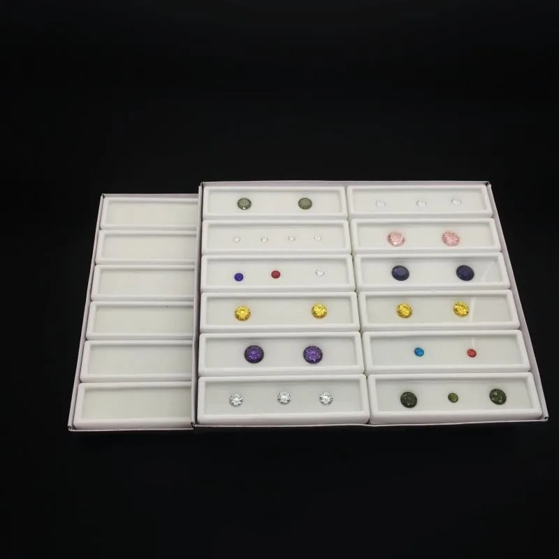 12 шт. пластиковый контейнер для хранения драгоценных камней 3 х10 см|Упаковка и