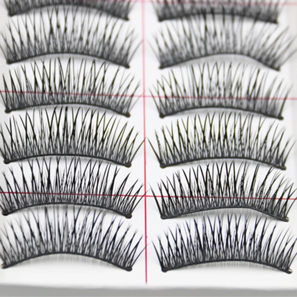 10 Pairs/ Box 3D Mink Eyelashes Cruelty Free Lashes Handmade Reusable Natural Eyelashes Popular False Lashes Women Makeup