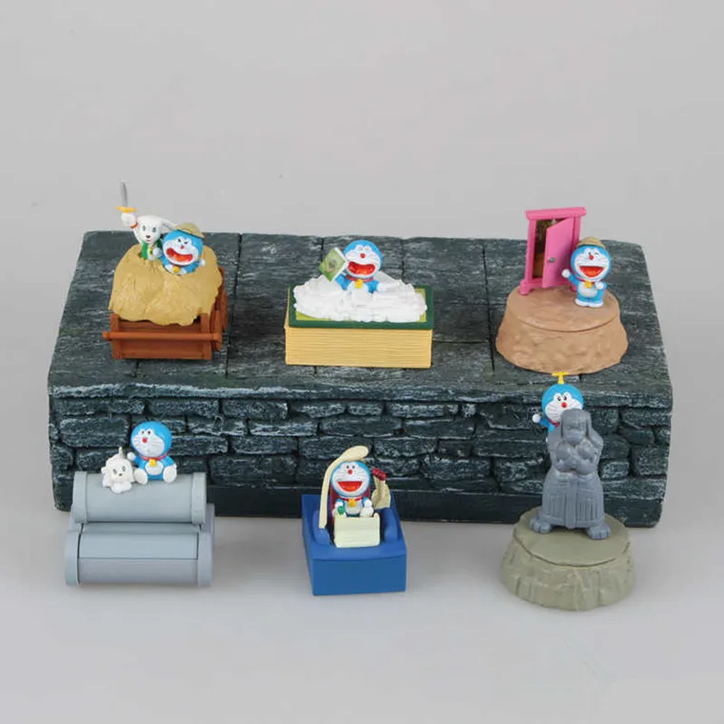 Doraemon Nobi Nobita в магия земли PVC фигурки коллекционная модель игрушки 6 шт./компл. см