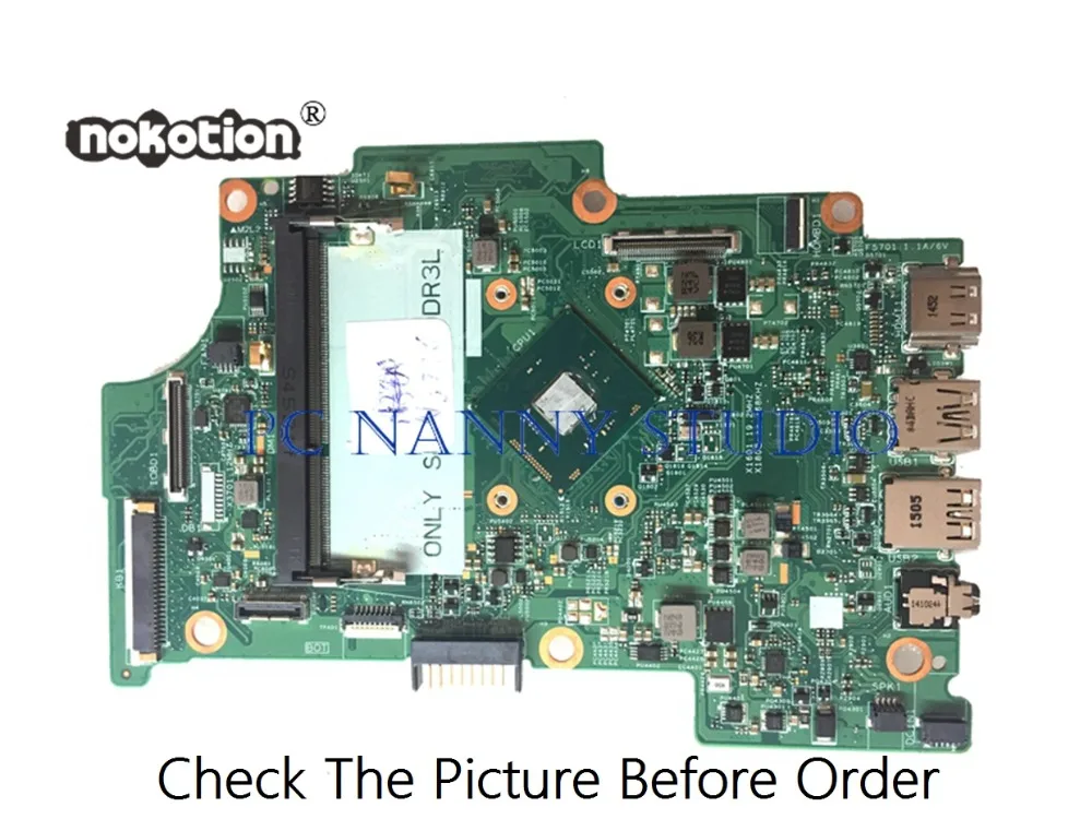 PCNANNY YMX7F 0YMX7F 448.04K02.00SC для DELL Inspiron 11 3152 материнская плата ноутбука N3700 DDR3L