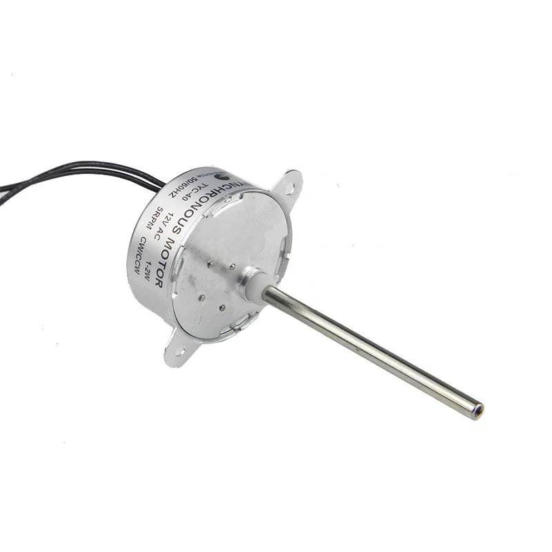 CHANCS TYC-40 AC 12V маленький синхронный мотор-редуктор 5 об/мин CW/CCW внутренний винт вал длина 7,4 см для Рождественского украшения