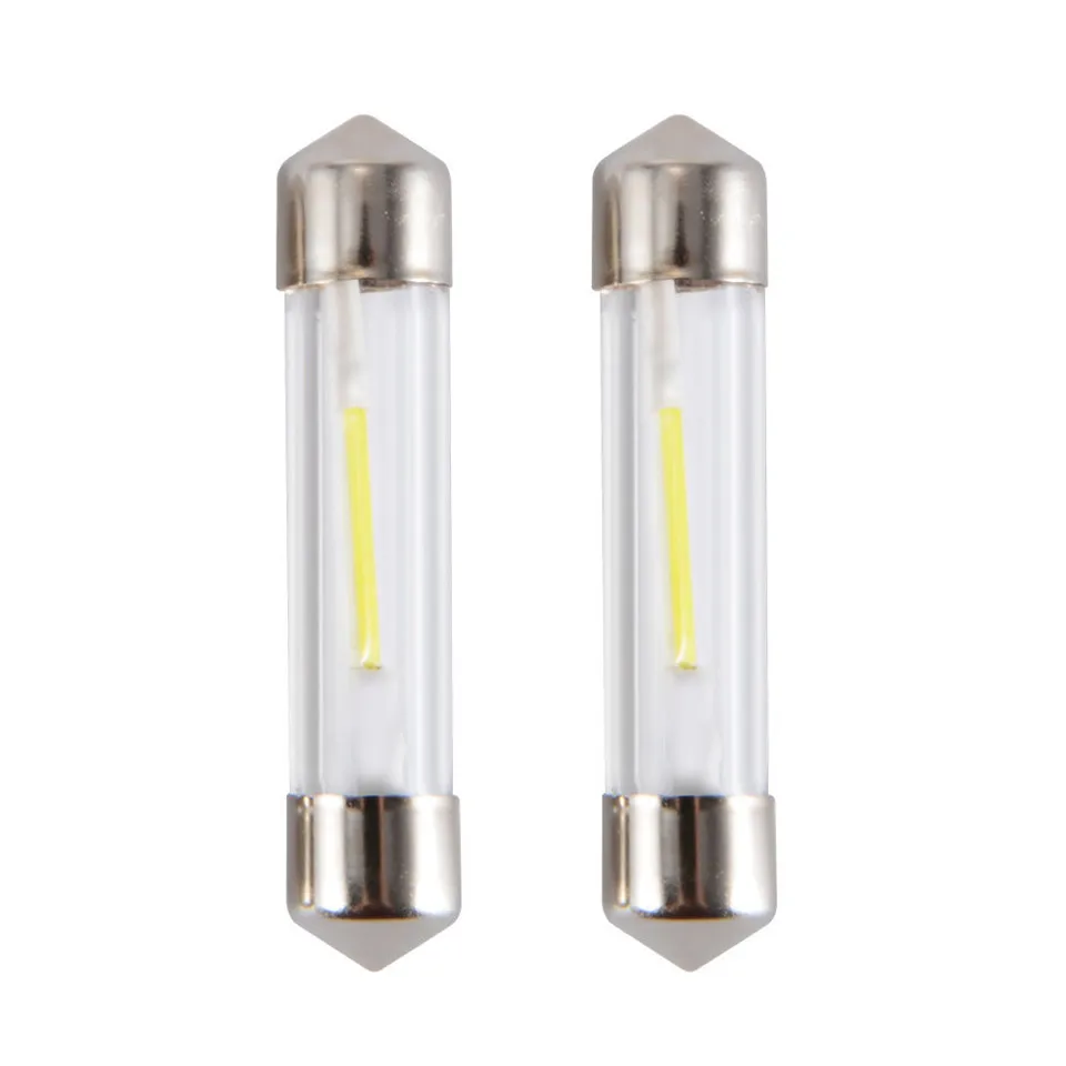 10Pcs/lot T10 C5W COB Car Led Bulbs 31MM 36MM 39MM 41MM Interior Festoon Dome Reading Light Source White Side License plate | Автомобили и