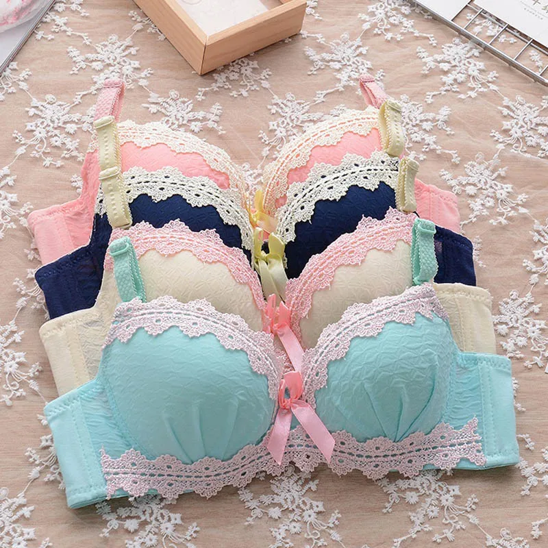 Хлопковое нижнее белье с вышивкой в японском садовом стиле для девочек