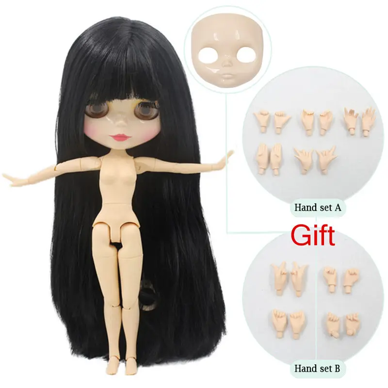 nude joint doll Ледяной обнаженный завод Blyth кукла Экстра лицо и руки как подарок подходит для платья самостоятельно DIY Изменить BJD игрушка Специальная цена - Цвет: nude joint doll