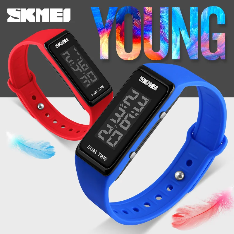 SKMEI 1277 женские спортивные часы светодиодный электронные цифровые наручные