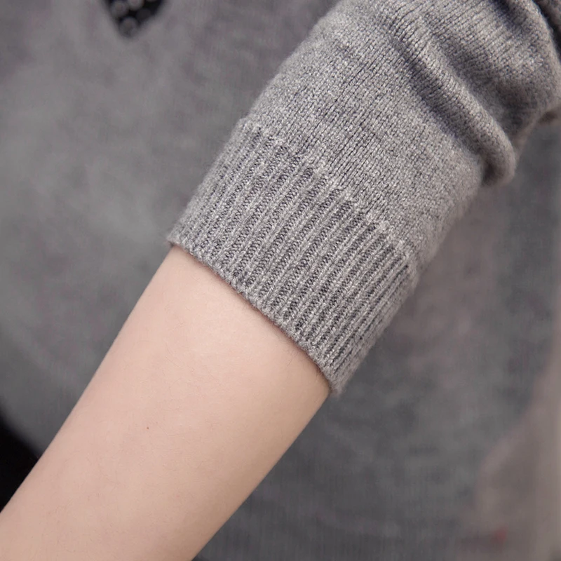 Surmiitro Heart Embroidery Winter Sweater Women For 2019 Autumn Korean Elegant Knitted Jumper Ladies Pullover Female Pull Femme | Женская