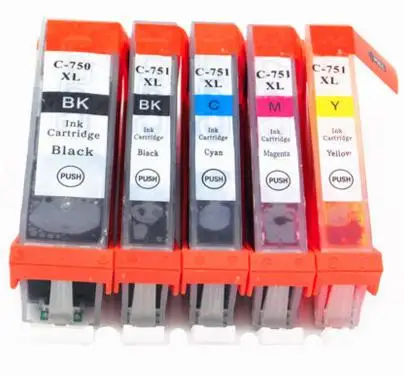 30 шт. картриджи для PGI750 CLI751 Φ PGI 750 CLI 751 совместимые с чернилами PIXMA MG5470/MG6370/MG6470 |