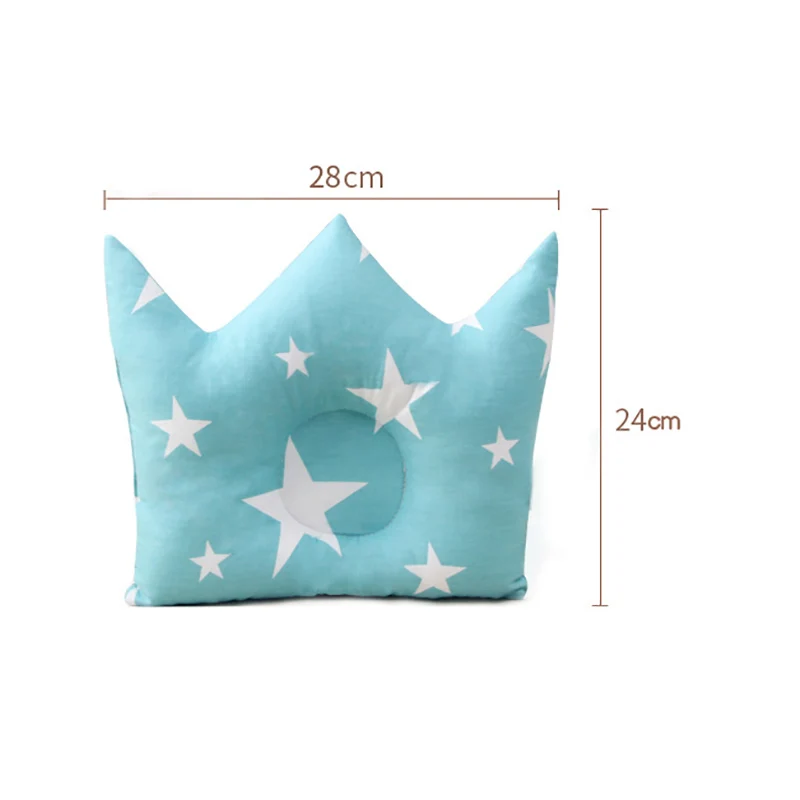 Детская Корона форменная подушка для предотвращения плоских детских постельных принадлежностей подушка для новорожденных мальчиков украшения для комнаты Девочки Аксессуары 0-24 месяцев