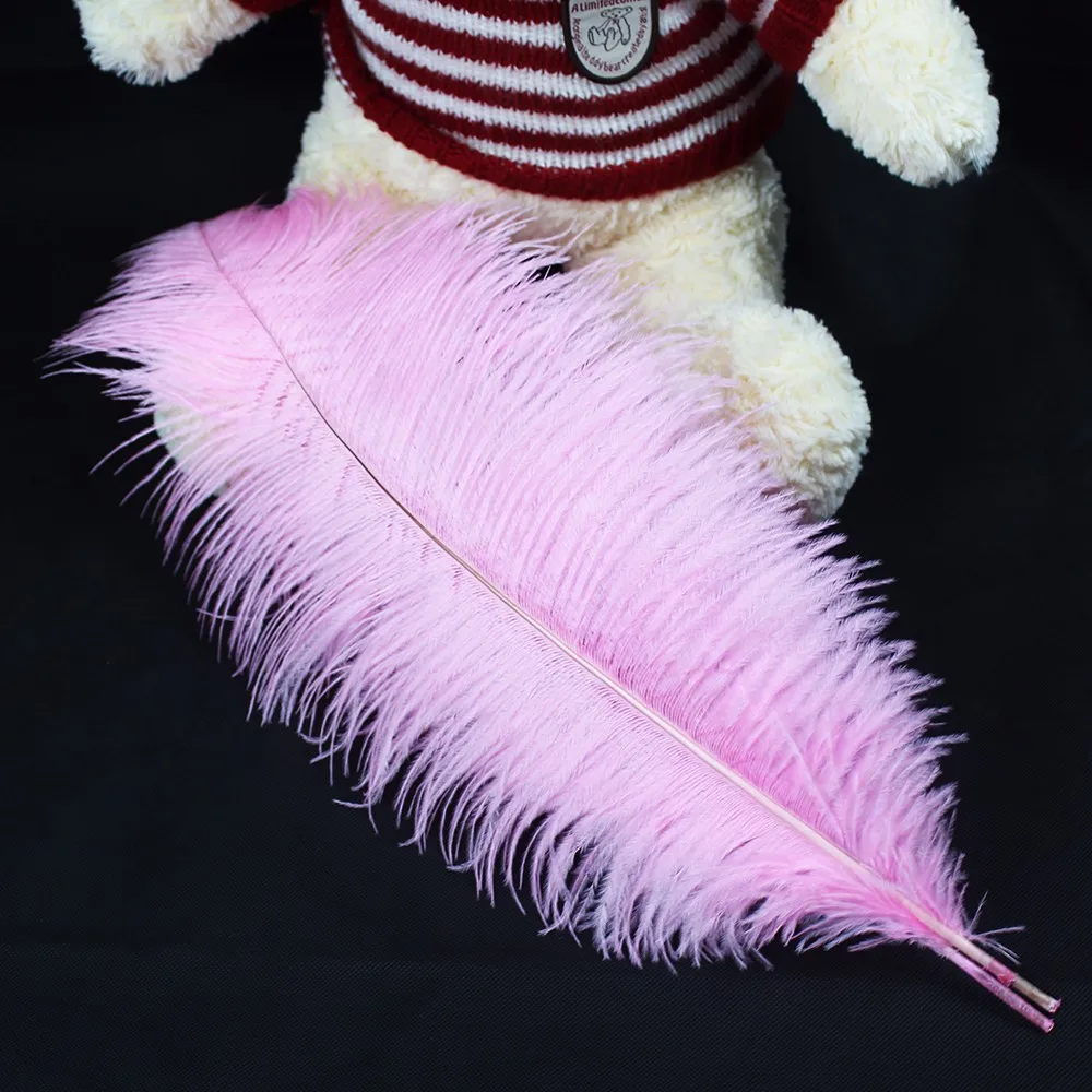 50 шт./лот розовые окрашенные страусиные перья свадебное украшение длина от 15 до 20