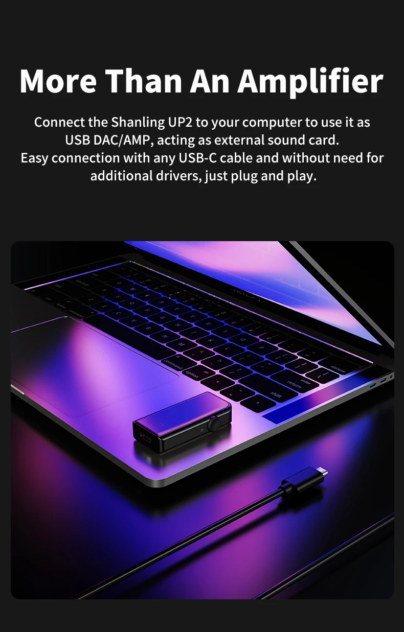 Shanling UP2 Усилитель Поддержка LDAC/LHDC/aptX/AAC/SBC переносной HiFi Bluetooth усилитель для наушников