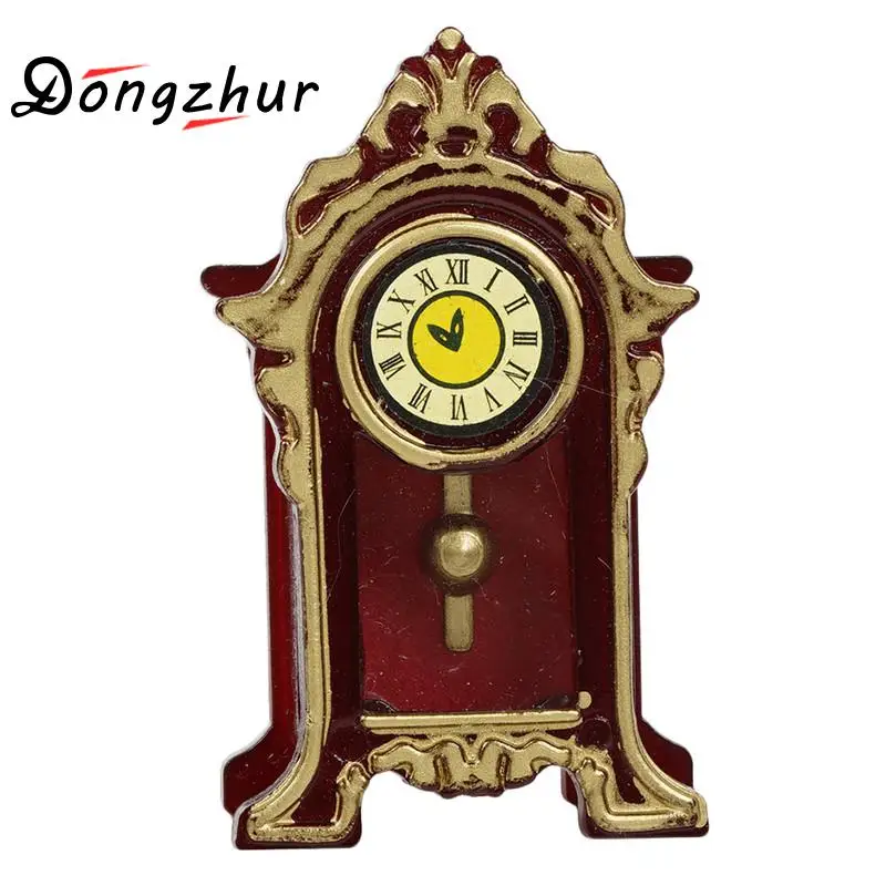 Винтажные мини часы Dongzhur миниатюры для кукольного домика аксессуары 1:12 подходят