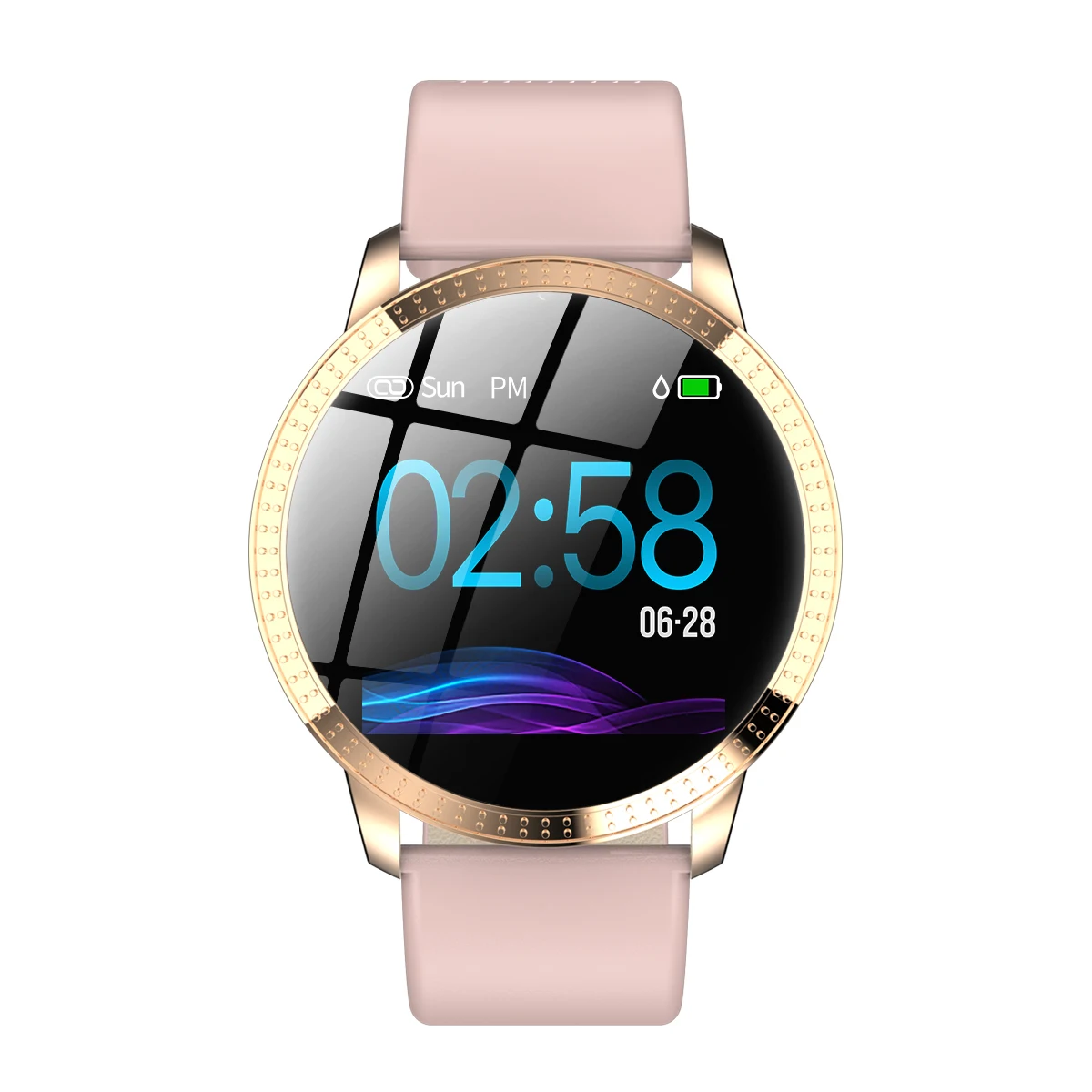 Смарт часы BINSSAW cforluxury CF18 умные с цветным OLED экраном мужские и женские модные