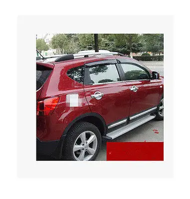 Боковые рейки на крышу для Nissan Qashqai Dualis 2007 2013|Хромирование| |