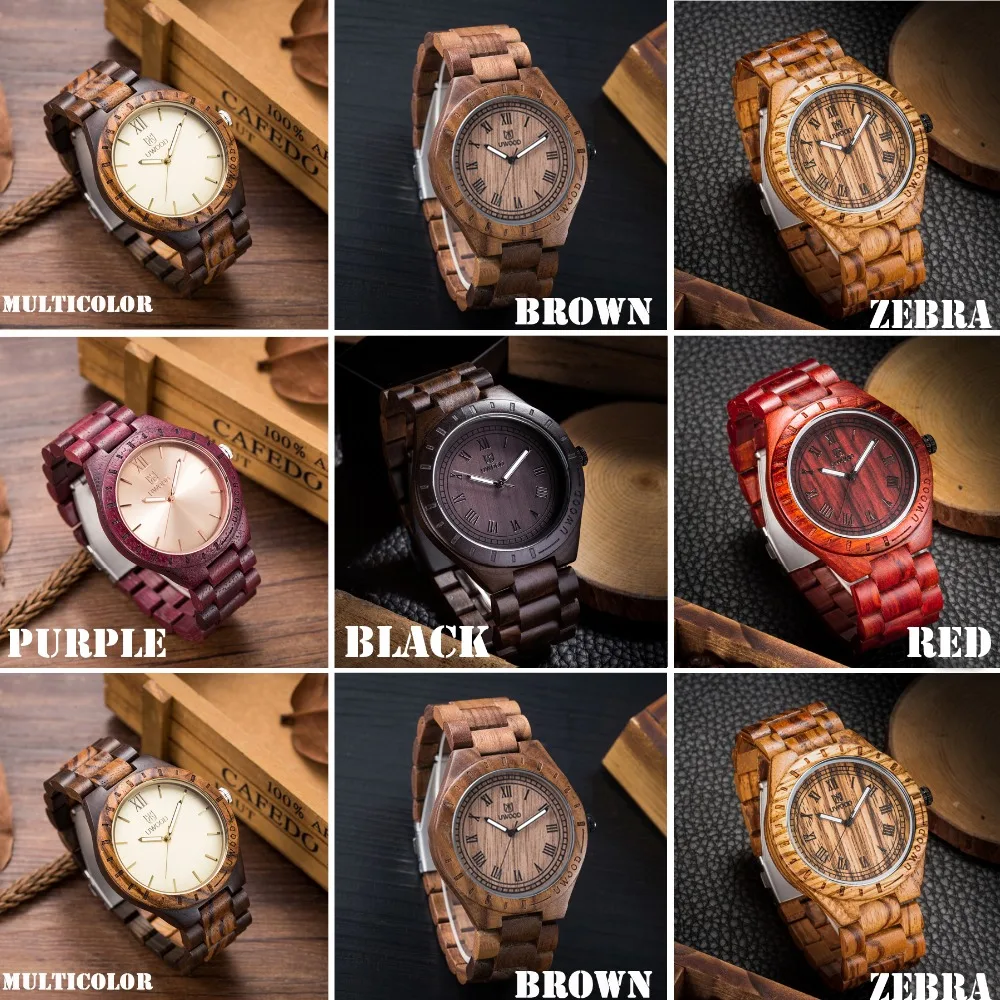 2019 Hot Sale Men`s Black Natural Wooden Watch Mens Wood Watches Men Wristwatch Good Quality Quartz Wristwatches Top Gift Item | Наручные
