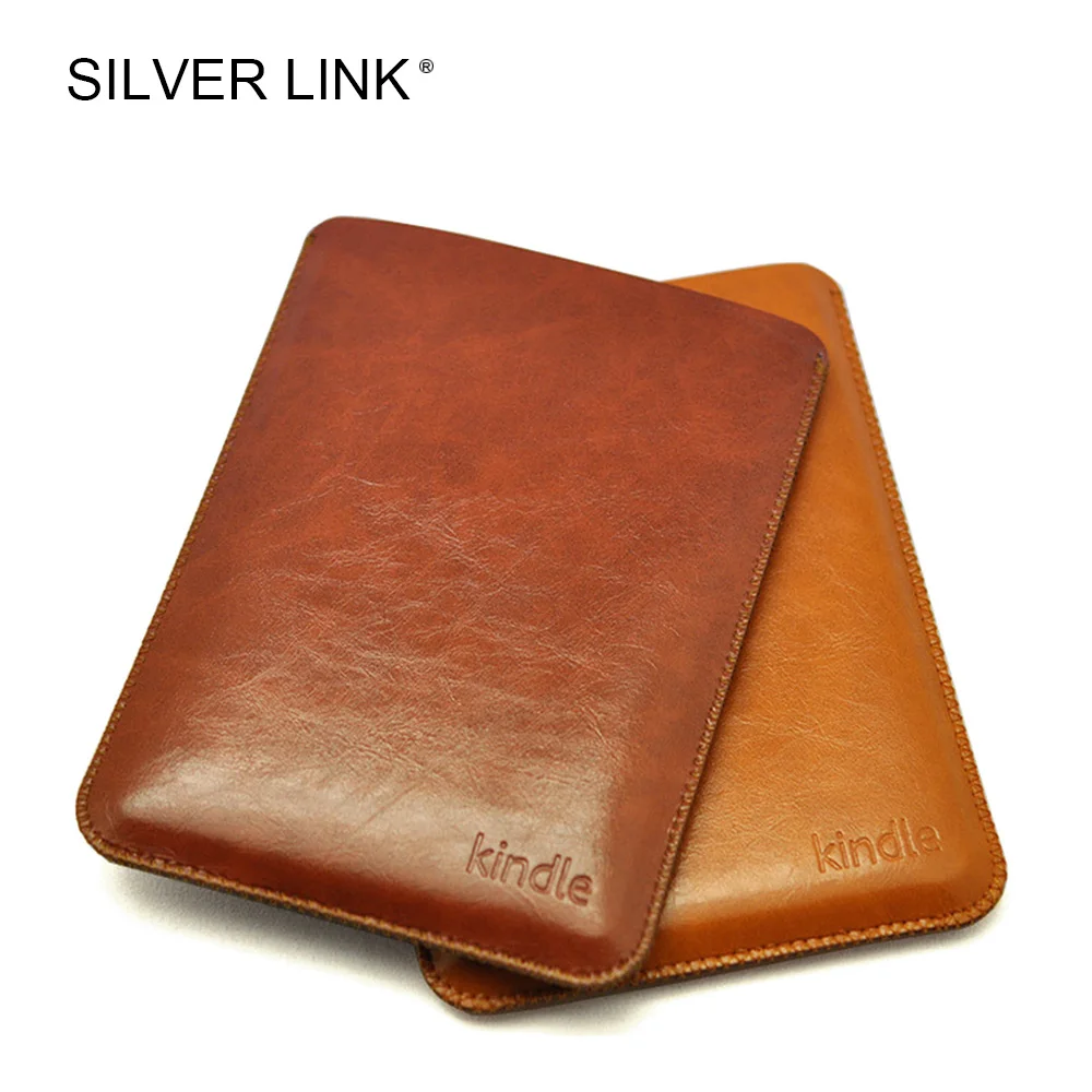 SILVER LINK PU Faux Leather Sleeve Pouch Bag For Amazon Kindle 7/8 Paperwhite 1/2/3 Case E-Reader Protector Cover Tablets Skin | Компьютеры