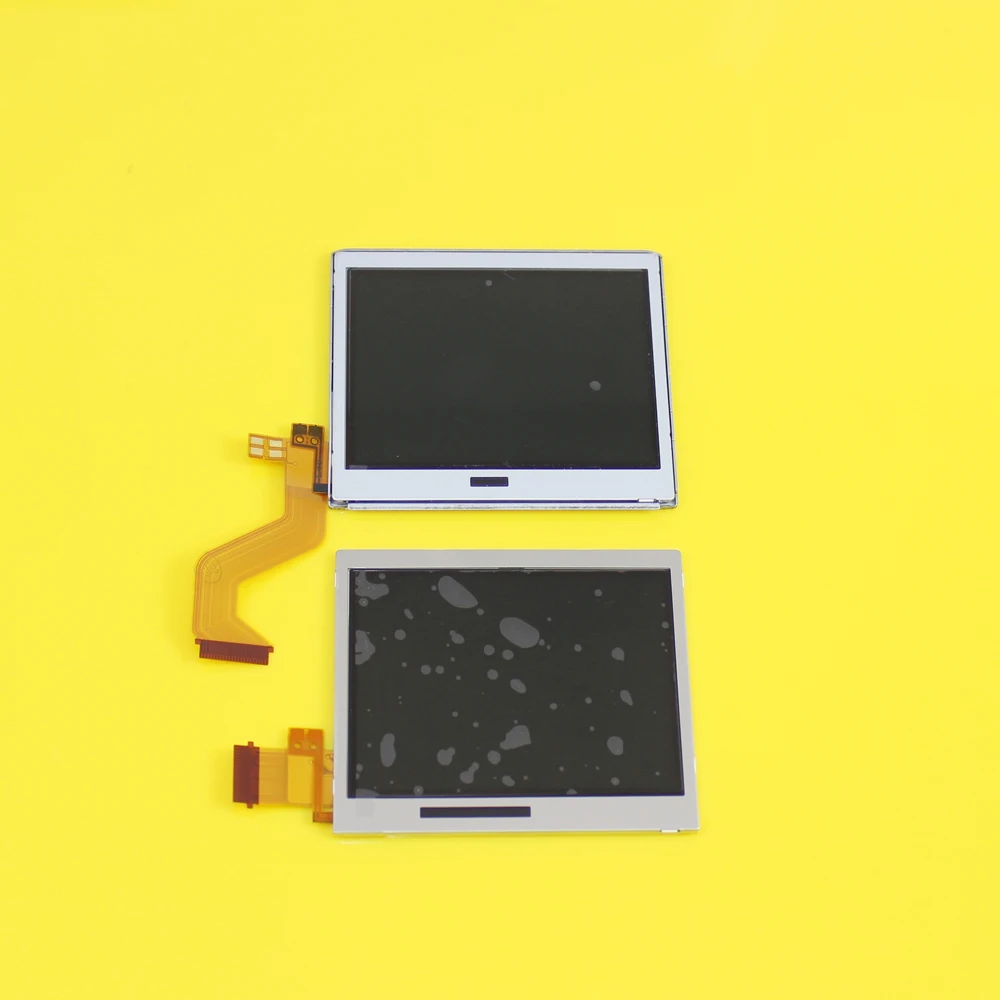 Сменный верхний + нижний/нижний TFT ЖК экран JCD для NDS Lite серебристый (2 дисплея в