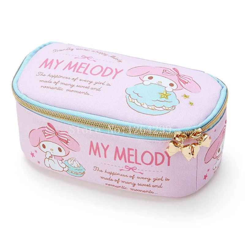 Бежевый Новые модные детские холщовые косметички для девочек My Melody Little Twin Stars, чехлы для детей - Цвет: Бежевый