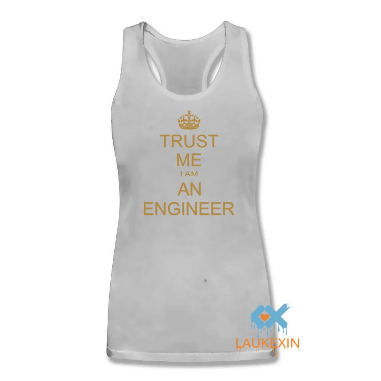 Инженер забавные Tanktops Женская безрукавки для женщин Новая Летняя мода Tumblr Письмо печати майка стильная женская camiseta Топ Футболка - Цвет: Women Grey