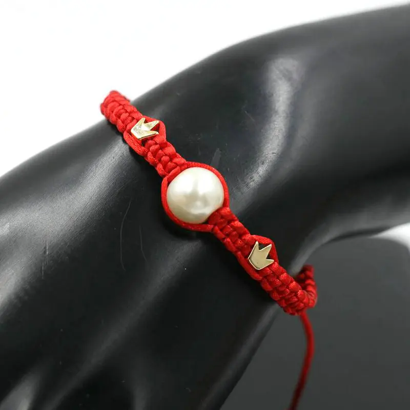 Минимализм Медь Двойное Сердце Звезда Корона красная веревочная нить строки