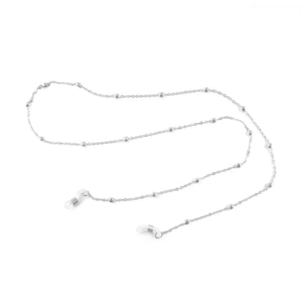 silver Очки для глаз, солнцезащитные очки, цепочка для очков, держатель шнура, шнурок, ожерелье, цепочка для очков, держатель шнура, ремешок для шеи, веревка - Цвет: silver