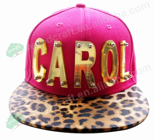 Модная шляпа Для Мужчин's Кэрол письмо Регулируемая Рок Бейсбол Кепки Snapback Шапки Стад заклепки Кристалл акриловые письмо Кепки