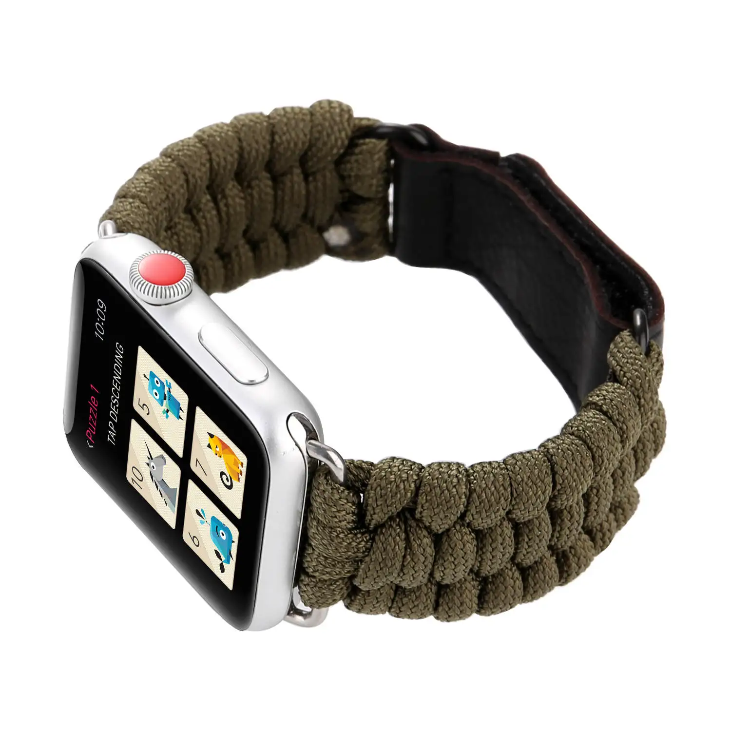 Тканый ремешок для часов Apple Watch 38 мм 42 мм 40 мм 44 мм нейлоновая веревка браслет для выживания ремешок для часов Apple Watch Series 5 4 3 2 1 ремешок