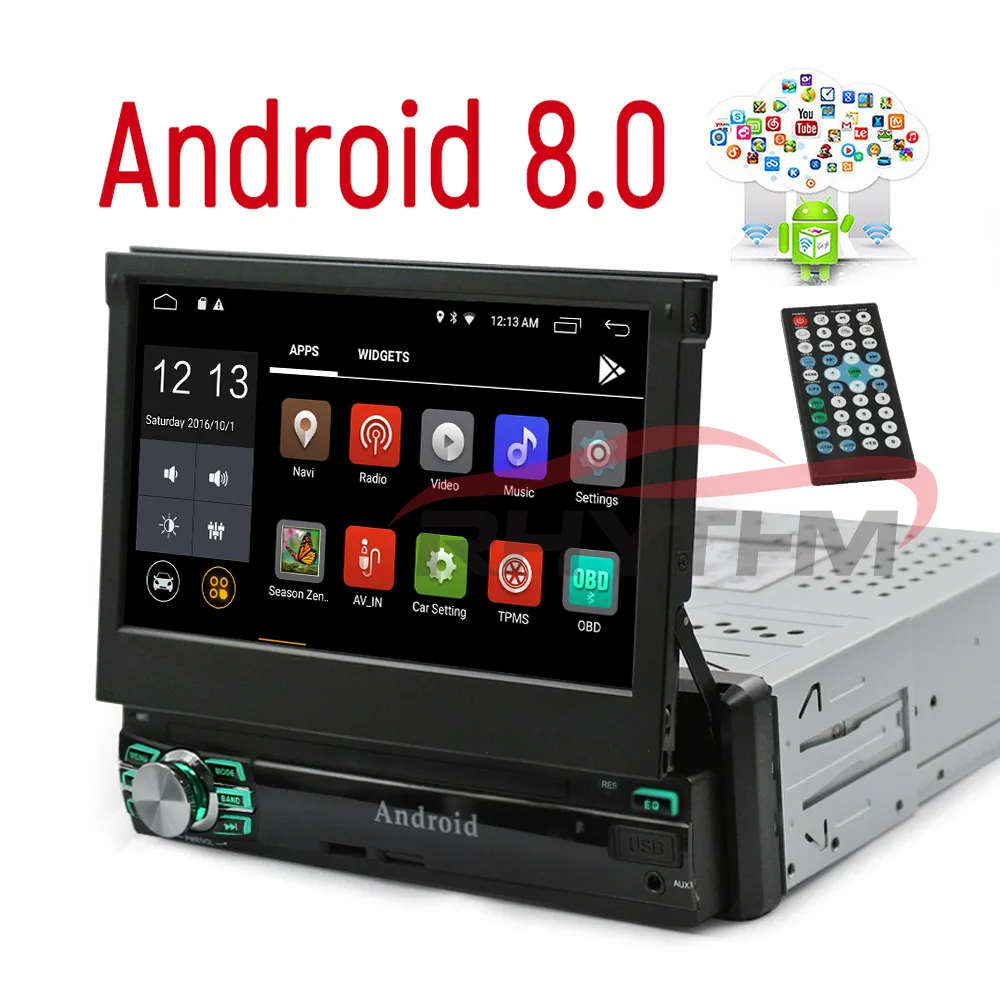 DHL/EMS, 1Din, Android 8,1, автомобильное радио, стерео, gps, Авторадио, ram 2G, четырехъядерный, универсальный, 7 дюймов, HD, сенсорный экран, BT, wifi, RDS, FM, зеркальная связь