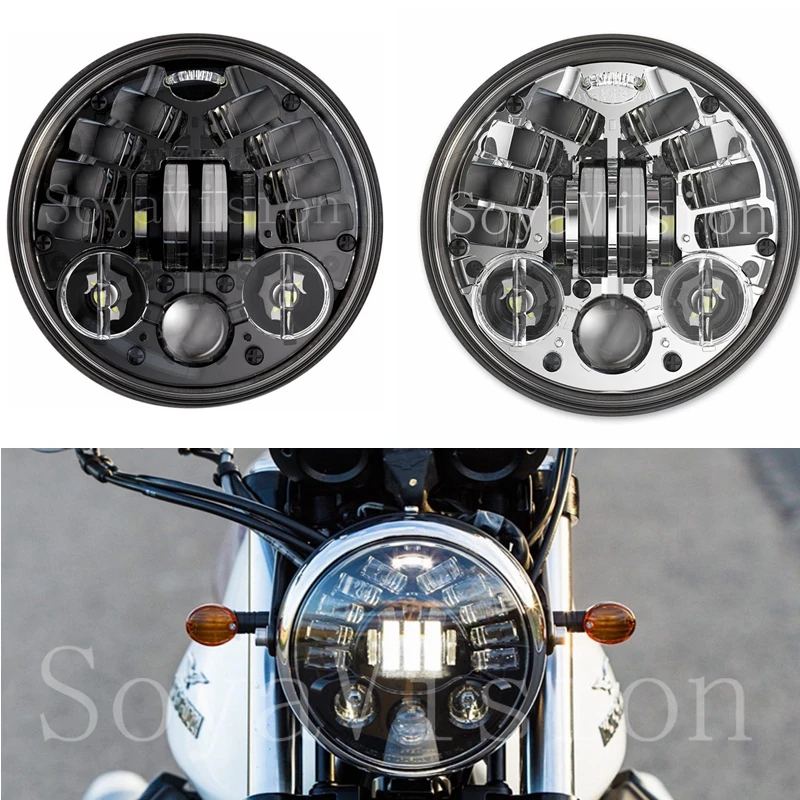 Светодиодный точечный светильник 5 75 дюйма дюймов 3/4 для Harley Softail Dyna проектор
