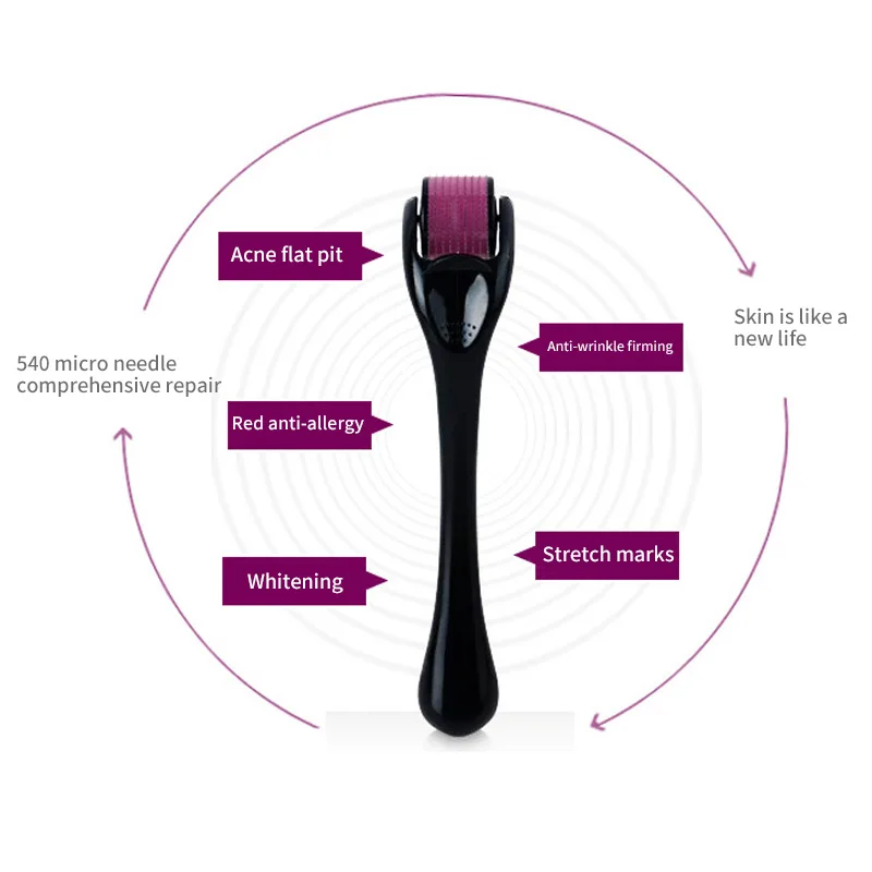 DRS 540 Дерма ролик микро титановые иглы микроиглы мезороллер машина для ухода за кожей и тела